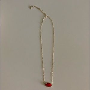 Kendra Scott Elisa Necklace in Bright Red